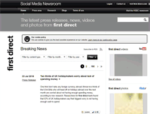 Tablet Screenshot of newsroom.firstdirect.com